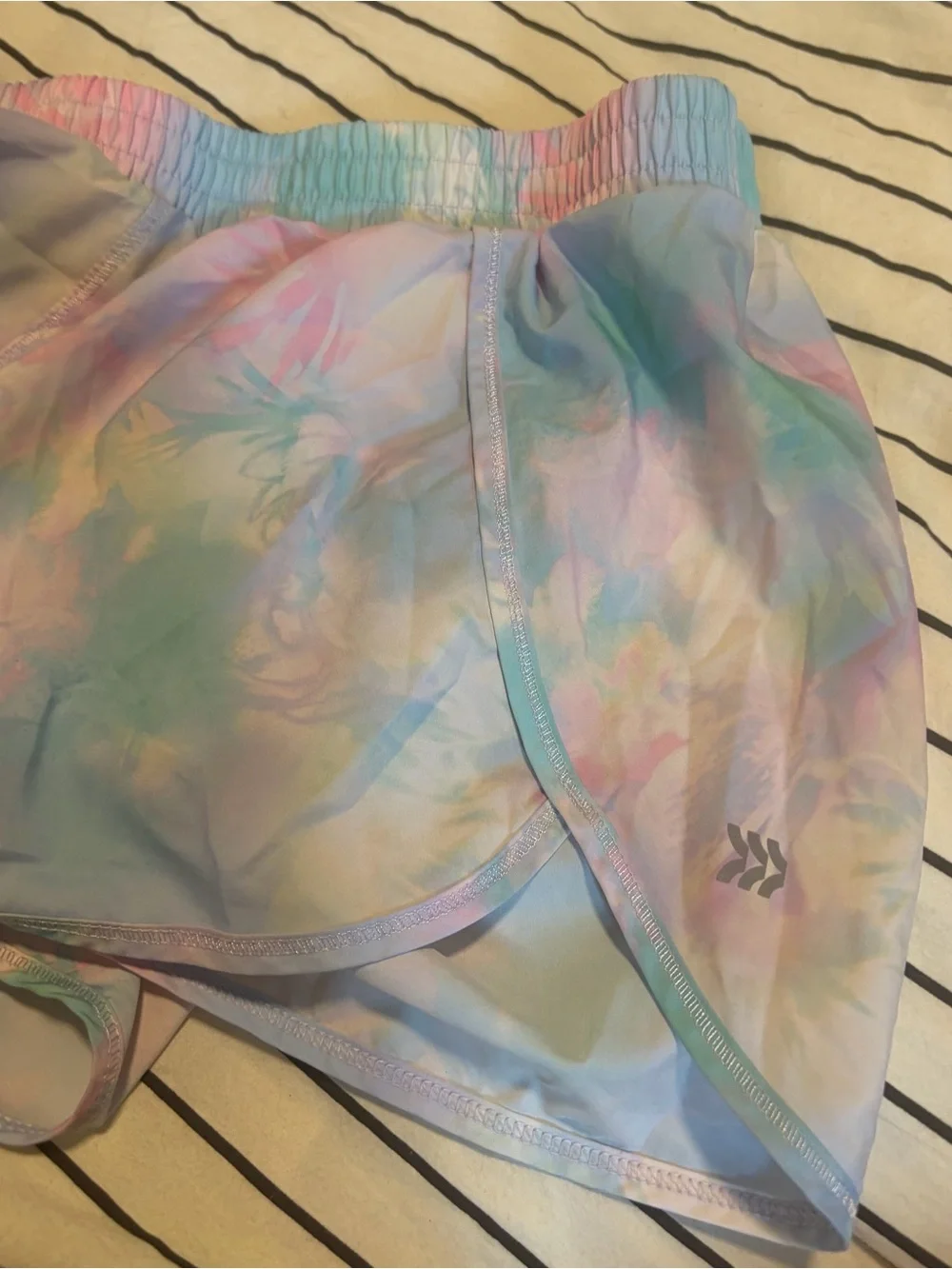 all in motion Pastel Tie-Dye Kids Athletic Shorts - Pink, Blue, Purple